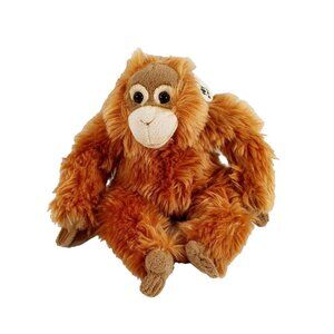 WWF World Wildlife Fund Orangutan 9” Plush Stuffed Animal Realistic  Monkey